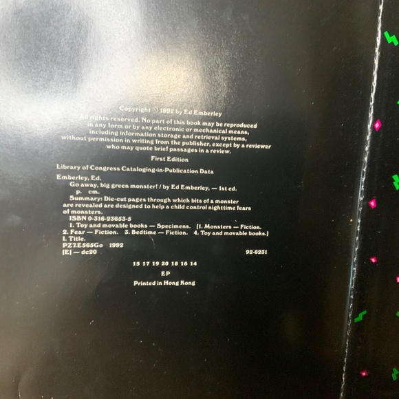 “Go Away Big Green Monster” by Ed Emberley - Picture 3 of 6